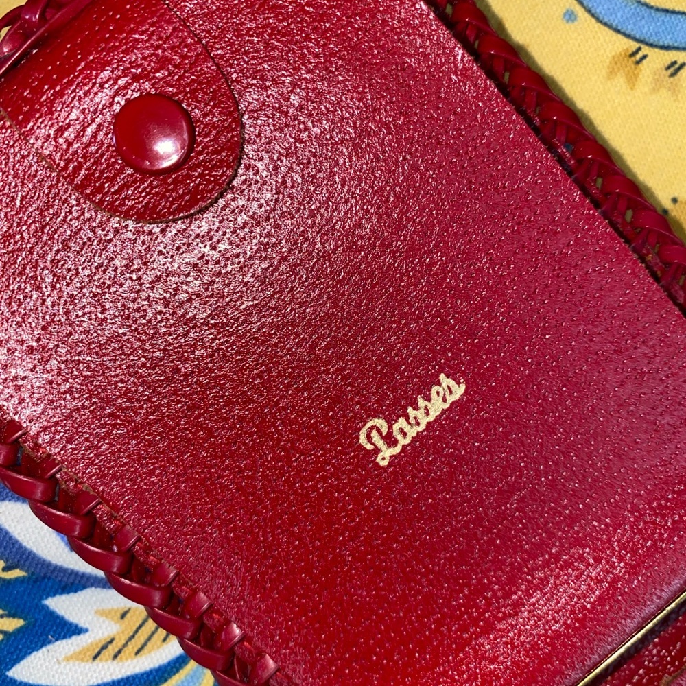 Red Leather‎ Vintage Men's Wallet - Picture 3 of 6